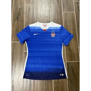 Nike USA Soccer Women's  Medium World Cup Away Jersey 2015 Dri Fit 640872-480
